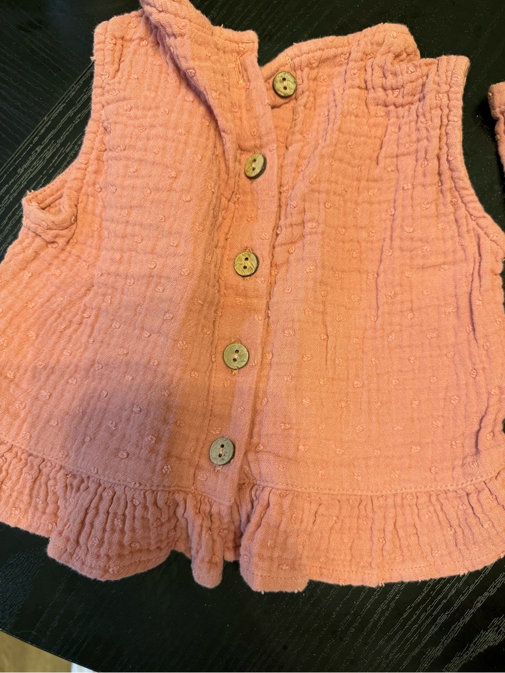 Rylee + Cru Dusty Rose Textured Cotton Shorts - Picture 4 of 5